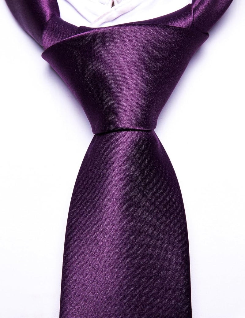 Barry.Wang Store Boys Ties Pre-Tied Satin Solid Color Kids Tie Pocket Square Set Adjustable Formal Necktie Graduation School - Image 5